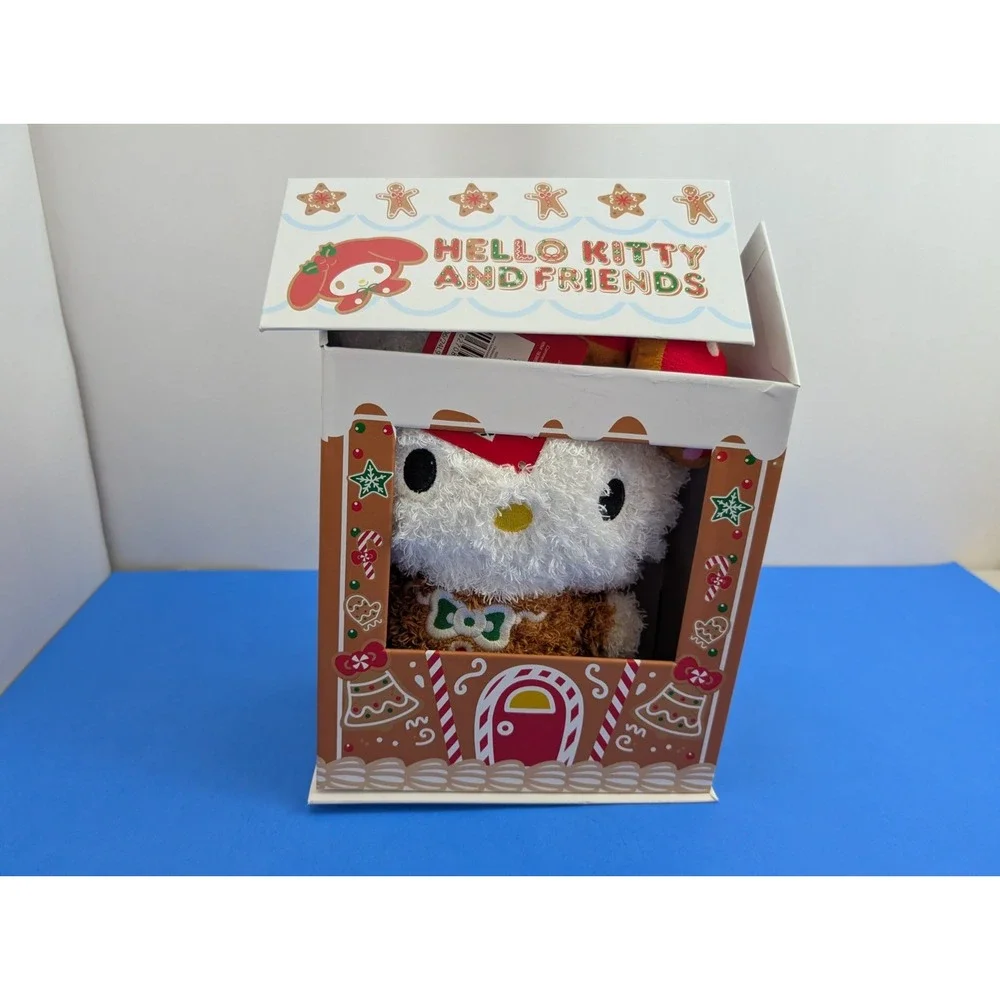 Hello Kitty Gingerbread House Plush Hugger Pillow (Crushed Box)